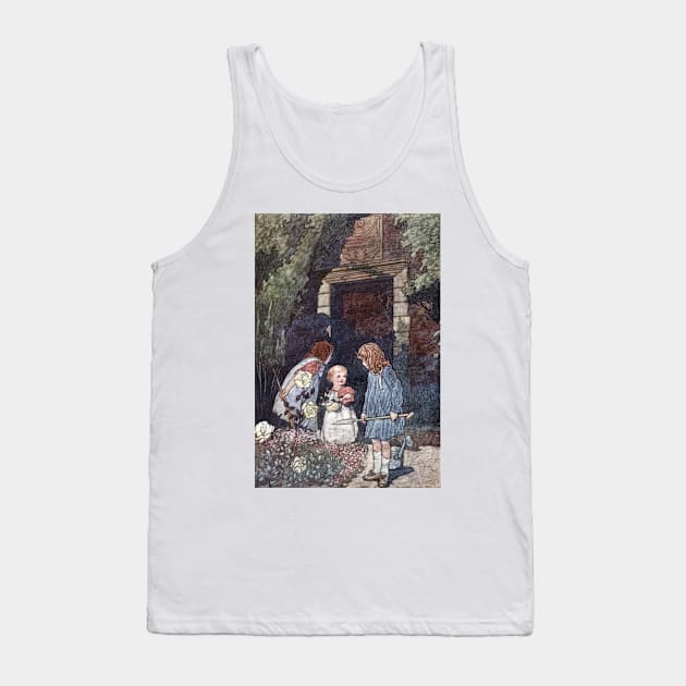 The Children's Garden by Charles Robinson Tank Top by vintage-art